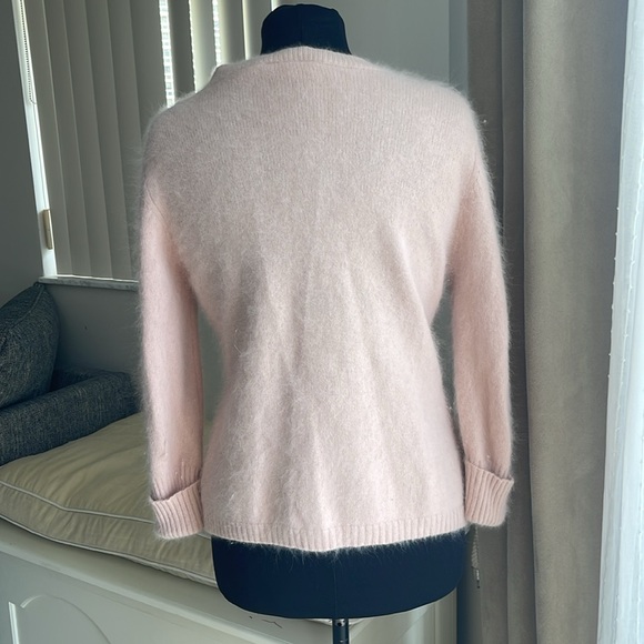 Apostrophe vintage angora Light Pink Cardigan M - Picture 3 of 7